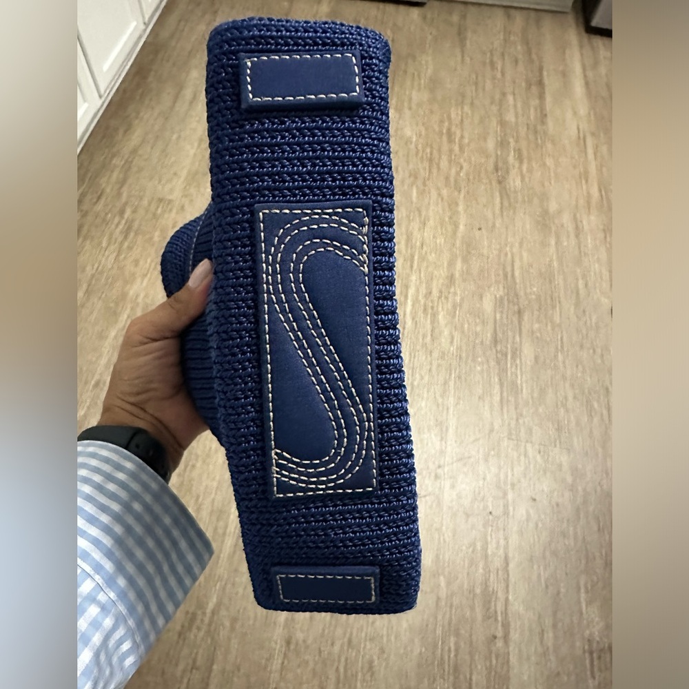 The Sak woven crochet shoulder bag navy - Picture 2 of 3